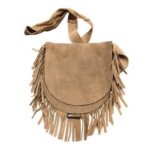 80's Kolpin Suede Leather Fringe Western Bag
